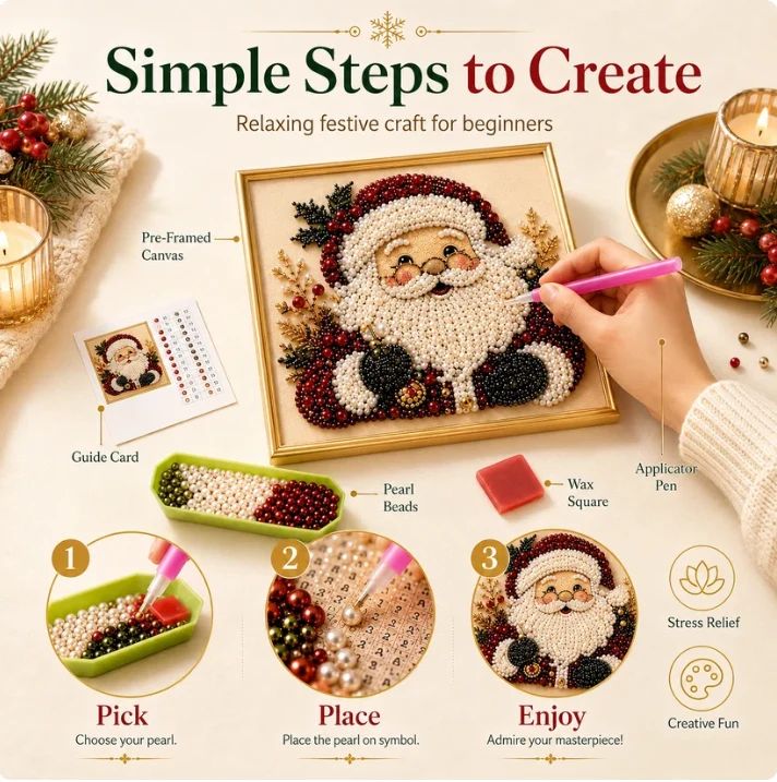 Pearl Craft™ - 3D Christmas Pearl Art Kit